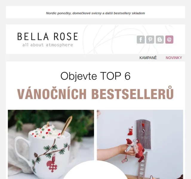 Bella Rose: SLEVA 20 % na vánoční bestsellery – prosinec 2022 | Nuslet.cz