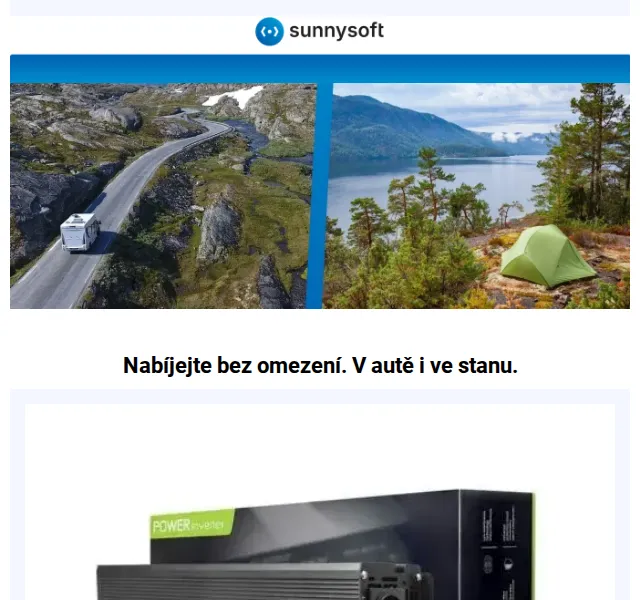 Sunnysoft.cz: Měniče napětí, kamery a chladničky – červenec 2026 | Nuslet.cz