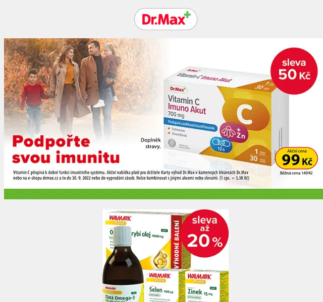 Dr.Max E-shop: Oscillococcinum a Strepfen sleva – červen 2026 | Nuslet.cz