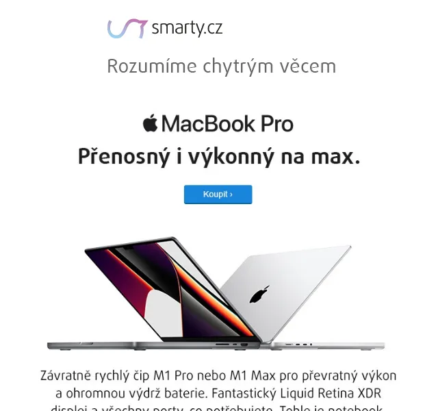 Smarty.cz: Apple MacBook Pro a AirPods 3 v prodeji – červen 2026 | Nuslet.cz