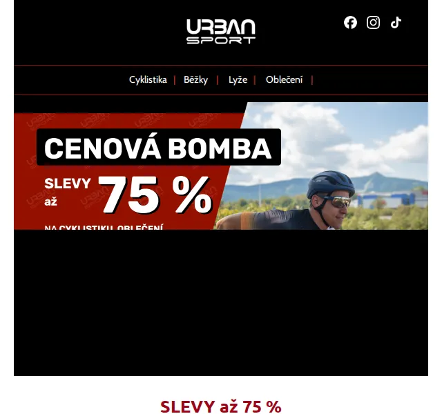 Urban-sport.cz: Cenové bomby se slevou až 75 % – červen 2026 | Nuslet.cz