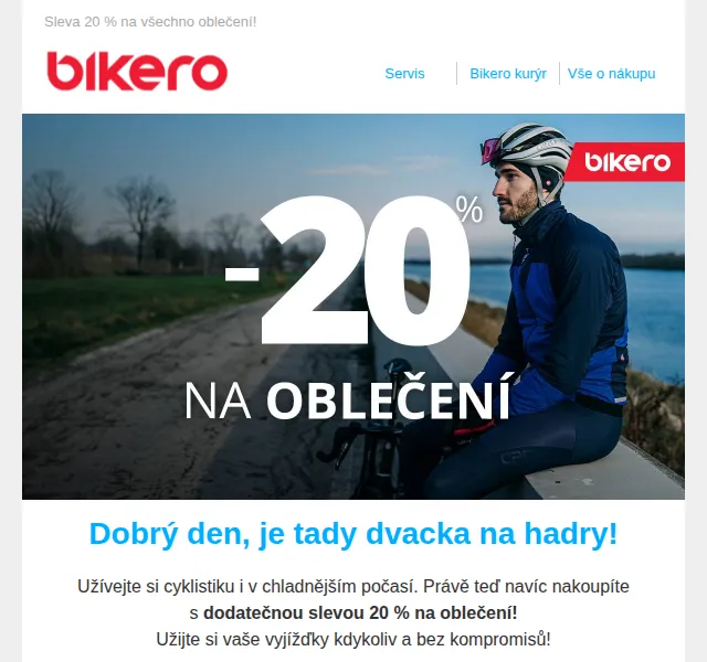Czbikero: 20 % na oblečení – červenec 2026 | Nuslet.cz