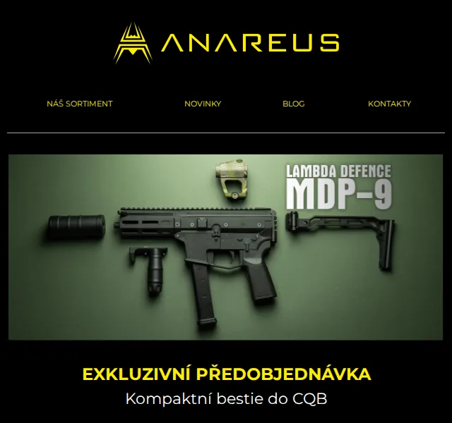 ANAREUS: Předobjednávka MDP-9 PCC GBB – červenec 2026 | Nuslet.cz