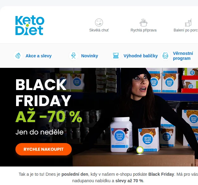 KetoDiet: Slevy až 70 % na proteinové směsi – červen 2026 | Nuslet.cz