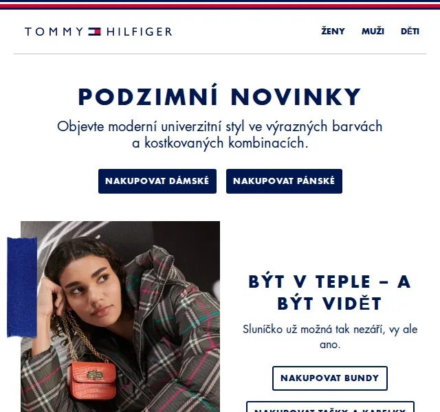 Tommy Hilfiger: Nová podzimní kolekce 2026 – styl a teplo | Nuslet.cz