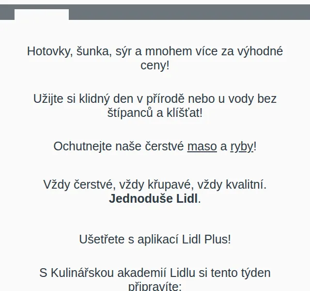Lidl: sleva na oblíbené produkty – červen 2026 | Nuslet.cz