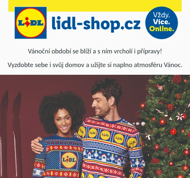 Lidl: vánoční svetry a dekorace se slevou až 50 % – prosinec 2022 | Nuslet.cz