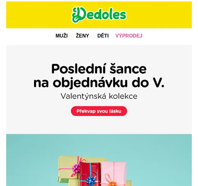 Dedoles.cz: Valentýnské ponožky a poslední šance – červenec 2026 | Nuslet.cz