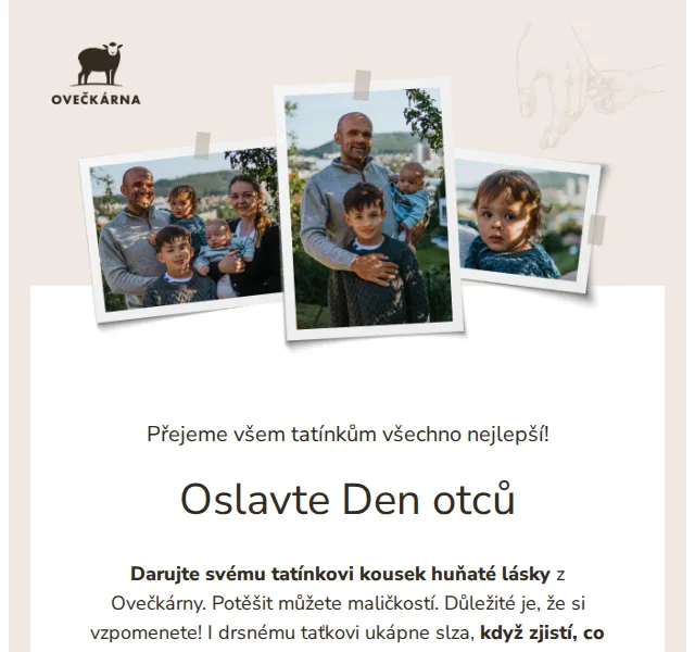 Ovečkárna: Dárky ke Dni otců – červen 2026 | Nuslet.cz