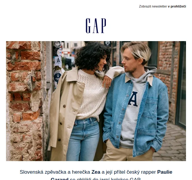 GAPstore.cz: Jarní kolekce GAP 2026 – Zea & Paulie – červen 2026 | Nuslet.cz