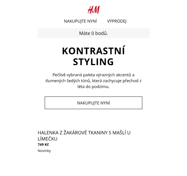 H&M Fashion: Kontrastní styling – červen 2026 | Nuslet.cz