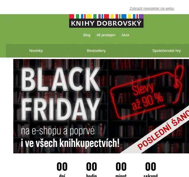 KnihyDobrovsky.cz: Black Friday slevy až 90 % – červenec 2026 | Nuslet.cz