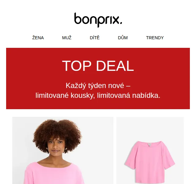 Bonprix: TOP DEALS týdne – od 149 Kč | červenec 2026