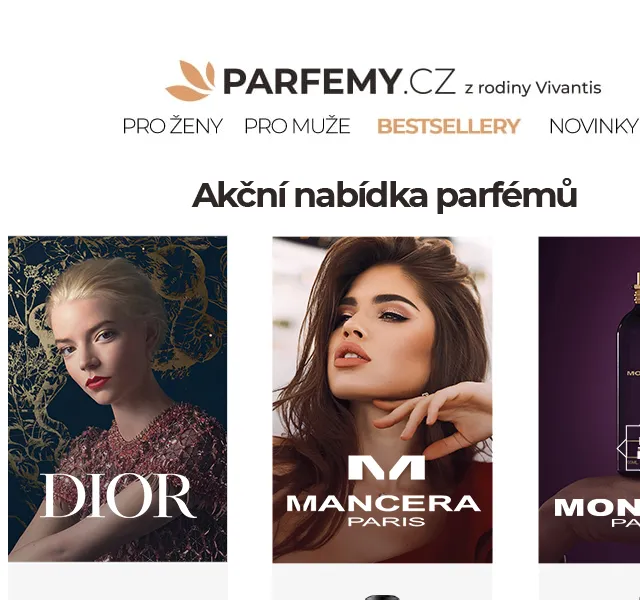 Parfemy.cz: Parfémy Dior, Mancera a Montale – červen 2026 | Nuslet.cz