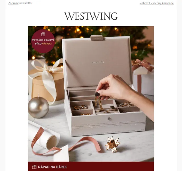 Westwing: Stackers a dekorace na Vánoce – prosinec 2026 | Nuslet.cz