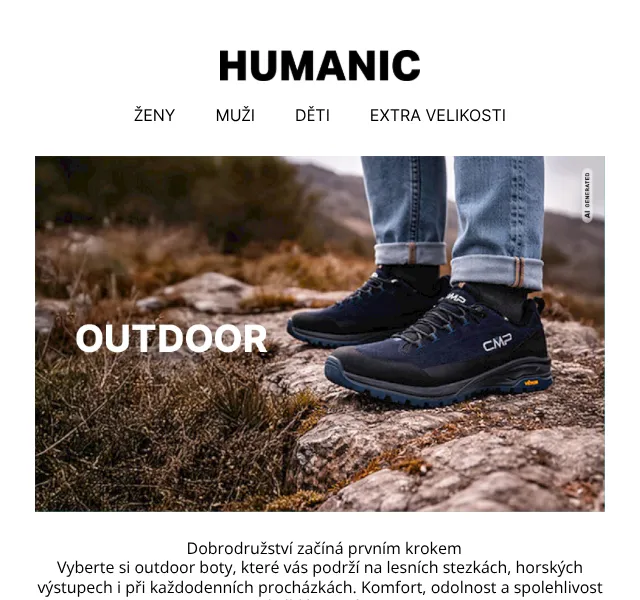 HUMANIC: Outdoor boty Adidas, Salomon od 2 299 Kč – září 2026