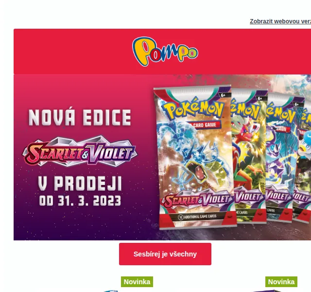 Pompo E-shop: Slevy na Pokémon TCG a zahradní vybavení – červenec 2026 | Nuslet.cz
