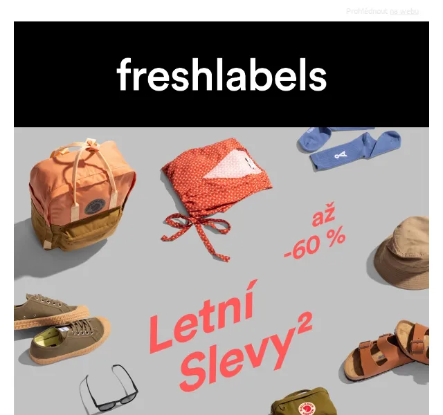Freshlabels: Letní slevy až 60 % – červen 2026 | Nuslet.cz