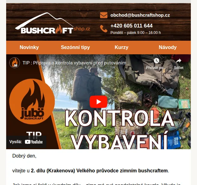 Bushcraftshop: Velký průvodce zimním bushcraftem – červen 2026 | Nuslet.cz