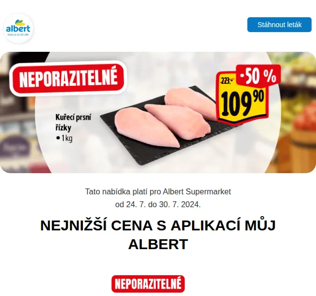 Albert: Špekáčky za 9,90 Kč/kg, Paprika 34,90 Kč – červenec 2024 | Nuslet.cz