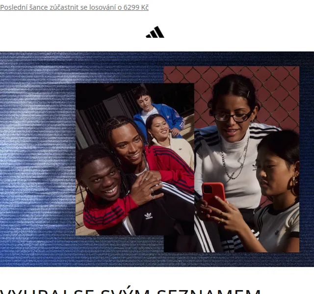 Adidas: Black Friday losování o 6299 Kč – červen 2026 | Nuslet.cz