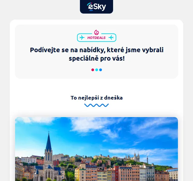 eSky: Letenky do Lyonu od 1415 Kč, Florencie od 1860 Kč – červenec 2026 | Nuslet.cz