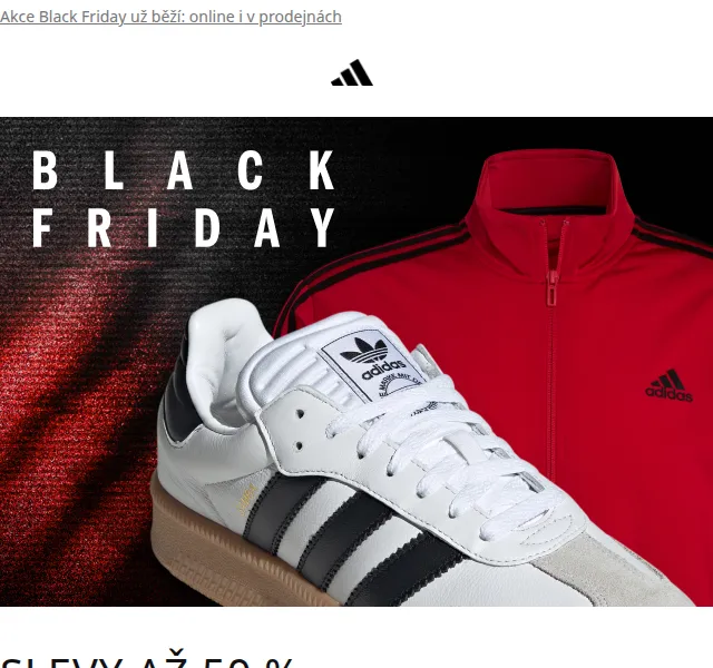 Adidas: Sleva až 50 % na oblíbené modely – červen 2026 | Nuslet.cz
