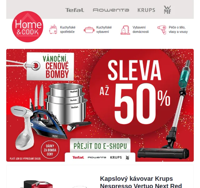 Home & Cook: Vánoční slevy až 50% – červen 2026 | Nuslet.cz