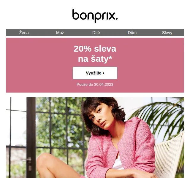 bonprix: 20% sleva na šaty – červen 2026 | Nuslet.cz