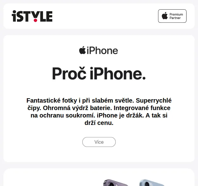 iSTYLE: iPhone 14 od 20 990 Kč s AirTagem za půlku – červen 2026 | Nuslet.cz