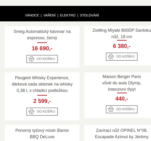 Potten & Pannen: Dárky pro muže – Smeg, Zwilling, Peugeot – prosinec 2026 | Nuslet.cz