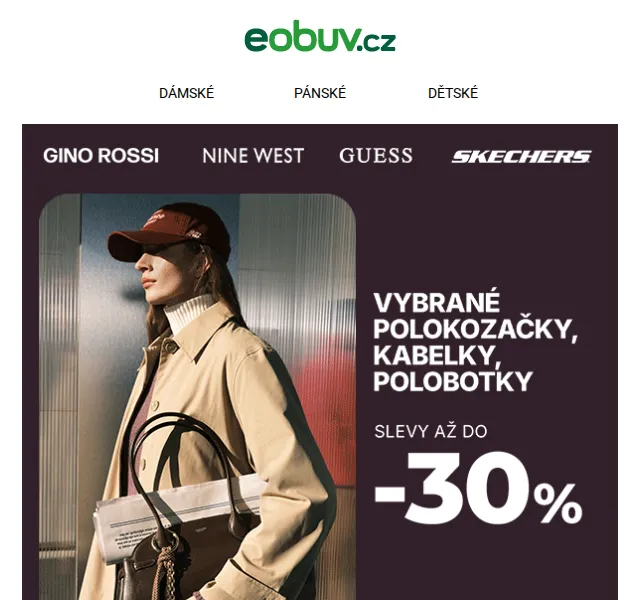 eobuv.cz: Sleva až -30 % na podzimní obuv – červenec 2026 | Nuslet.cz