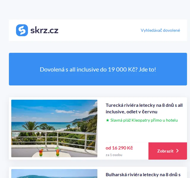 Vánoce na Skrz: Dovolená s all inclusive do 19 000 Kč – červen 2026 | Nuslet.cz