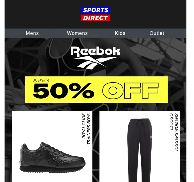 Sportsdirect.com: Reebok sleva až 50 % – červen 2026 | Nuslet.cz