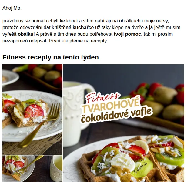 BAJOLA ✌ Fit bez diet: Fitness vafle a nová kuchařka – červen 2026 | Nuslet.cz