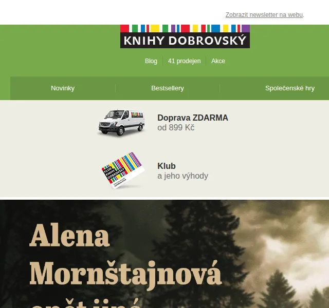 KnihyDobrovsky.cz: Alena Mornštajnová Les v domě za 339 Kč – červen 2026 | Nuslet.cz