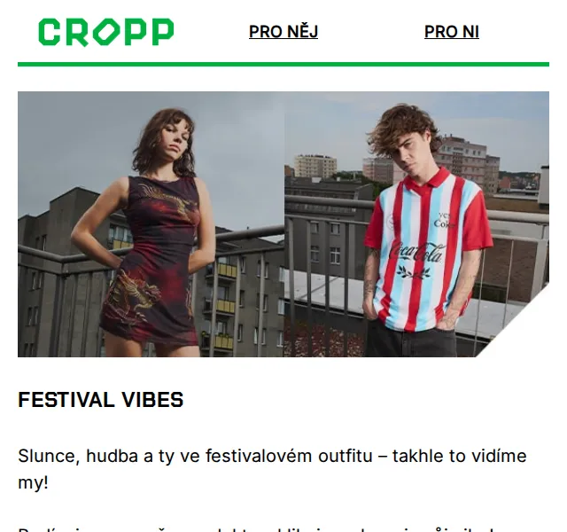 Cropp: Festivalové outfity – červenec 2026 | Nuslet.cz