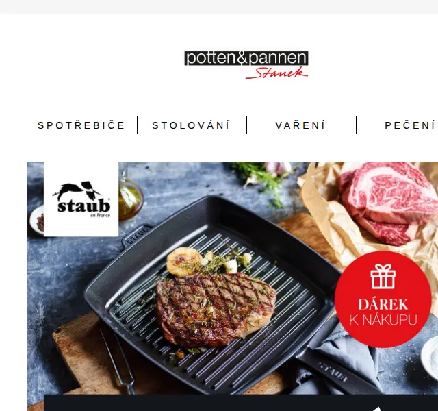 Potten & Pannen: Litinové grilovací pánve Staub – květen 2026