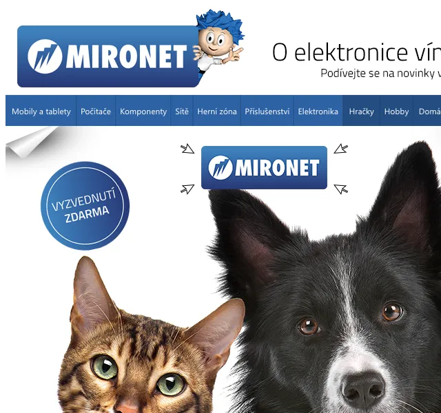 Mironet: Slevy pro chovatele psů a koček – červen 2026 | Nuslet.cz