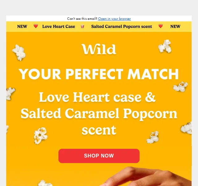 Wild: Love Heart case a Salted Caramel Popcorn – červen 2026 | Nuslet.cz
