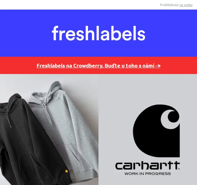 Freshlabels: Carhartt WIP, Ucon Acrobatics a výprodej – červen 2026 | Nuslet.cz