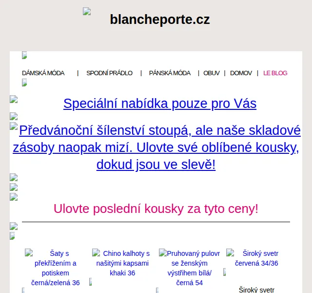 Blancheporte: Sleva až 70 % na módu – červen 2026 | Nuslet.cz