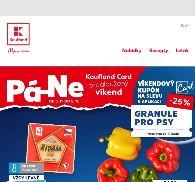 Kaufland: Prodloužený víkend – listopad 2023 | Nuslet.cz