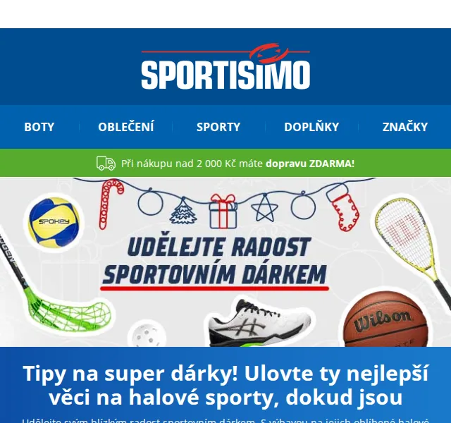 Sportisimo: Super dárky na halové sporty – červen 2026 | Nuslet.cz