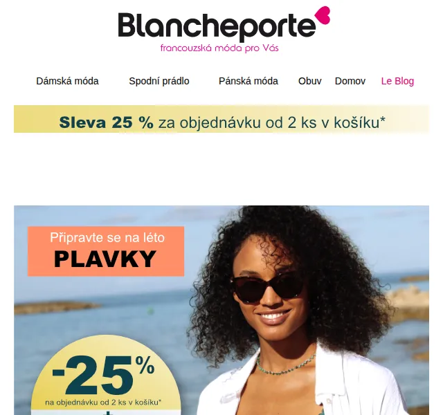 Blancheporte: plavky se slevou až 25 % – červenec 2026 | Nuslet.cz