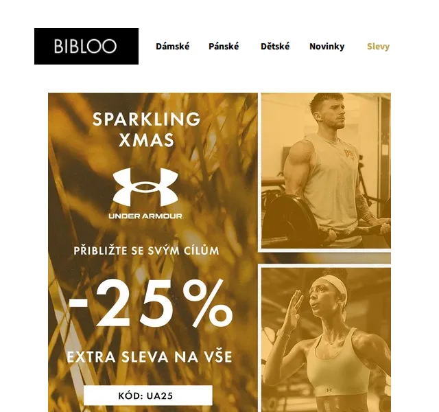 BIBLOO: 25% sleva na Under Armour – červen 2026 | Nuslet.cz