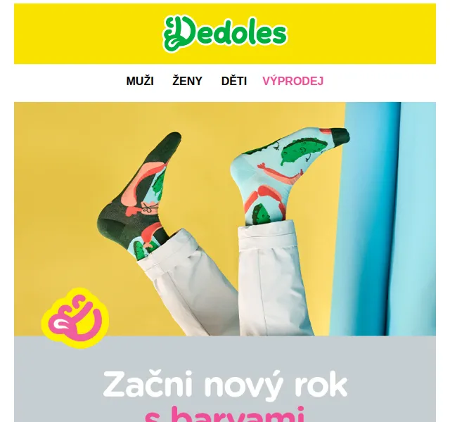 Dedoles.cz: Nová kolekce barevných ponožek – červenec 2026 | Nuslet.cz