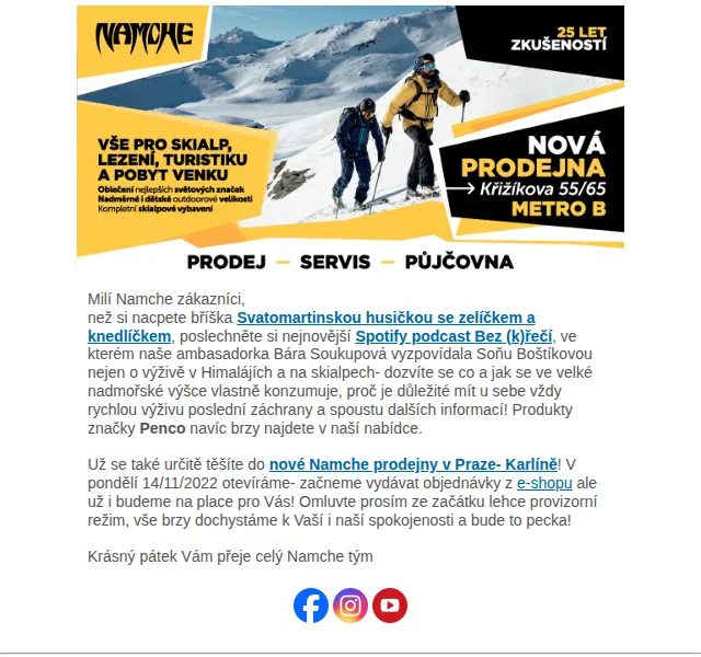 Namcheshop: Podcast Bez (k)řečí s Bárou Soukupovou – červen 2026 | Nuslet.cz