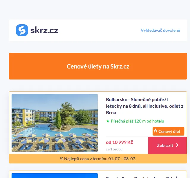 Vánoce na Skrz: Dovolená u moře od 8 990 Kč – červen 2026 | Nuslet.cz