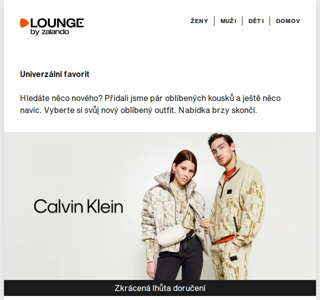 Lounge by Zalando: Calvin Klein Jeans až 75 % – červen 2026 | Nuslet.cz